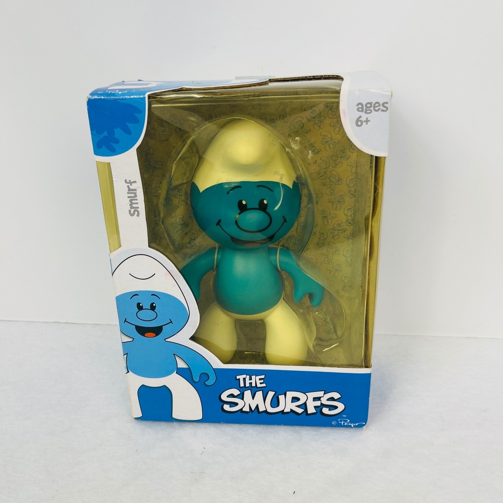 JAKKS Pacific Action Figure The Smurfs Teal Yellow 2009 Play Along 21773 NIB New